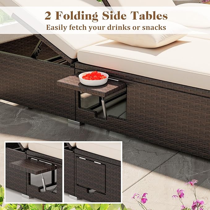 Tangkula Outdoor Rattan Daybed - Image 7