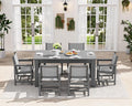 SERWALL 7 Piece Outdoor Dining Table Sets by SERWALL