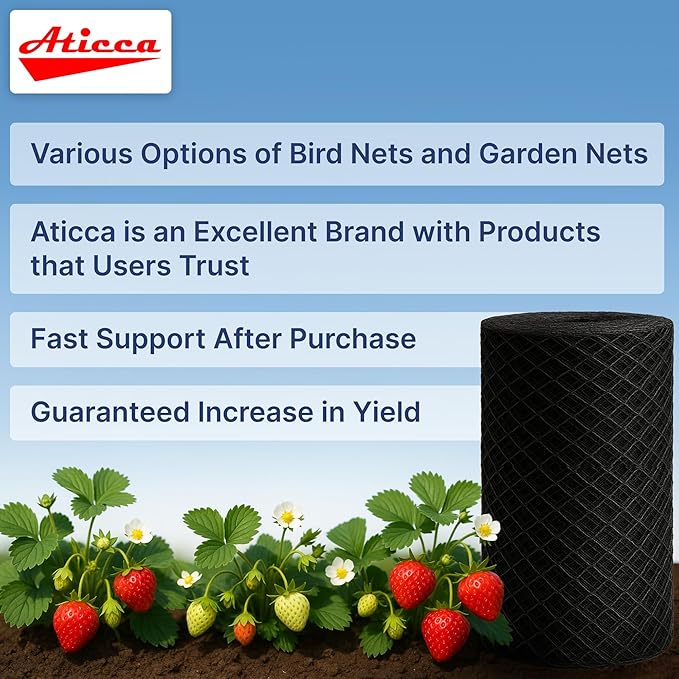 Heavy Duty Bird Netting for Garden Protection & Fruit Trees, 25x25 Ft - Image 4