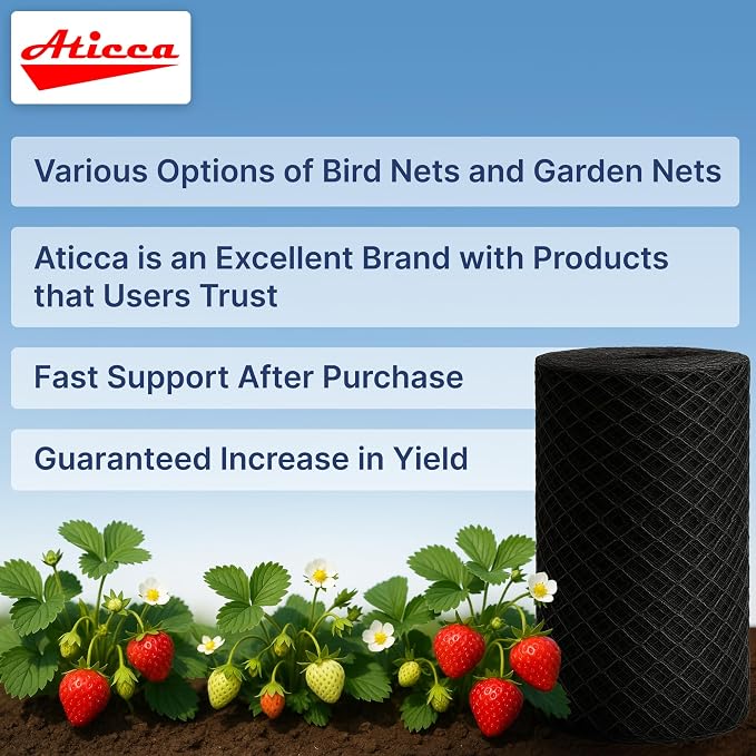 Heavy Duty Bird Netting for Garden Protection & Fruit Trees, 7.5x65 Ft - Image 4