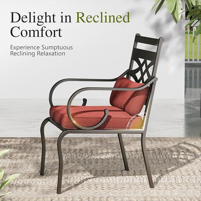 Sophia and William Outdoor Patio Dining Set - Image 4