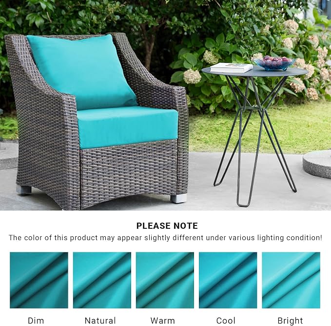 Outdoor Cushions for Patio Furniture, Outdoor Seat Cushion Set 24 x 24 x 5.75 - Image 7