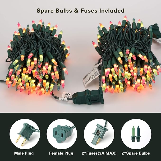 BrizLabs Easter Lights String, 34.8ft 150 Count Pastel Lights Connectable - Image 7