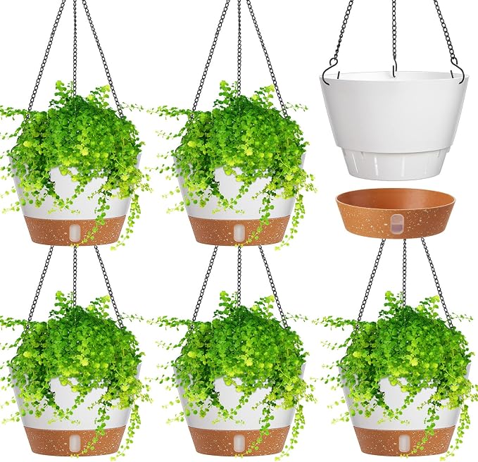 Amyhill 6 Pcs 8 Inch Hanging Planter by Amyhill