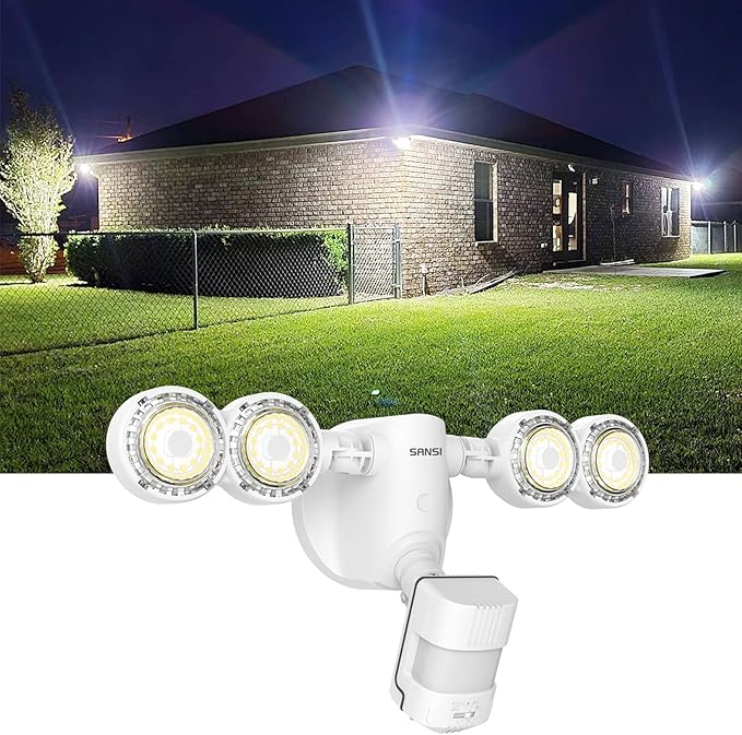 SANSI 40W 5000 LM LED Motion Sensor Outdoor Lights 5000K Daylight Super Bright - Image 9