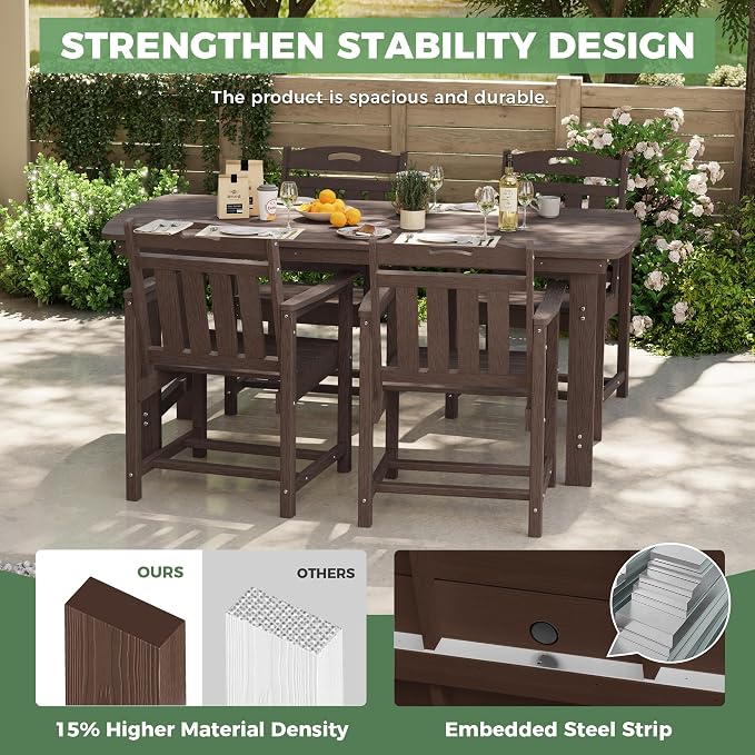 5-Piece Outdoor Dining Furniture Set - Image 4