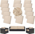 Outdoor Cushion Covers Set, Replacement by SUKAIKEQA