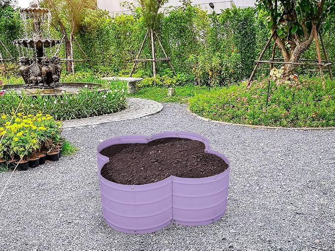 Plant & Plot Galvanized Raised Garden Beds Outdoor // 3×3×1 ft Planter Raised - Image 6