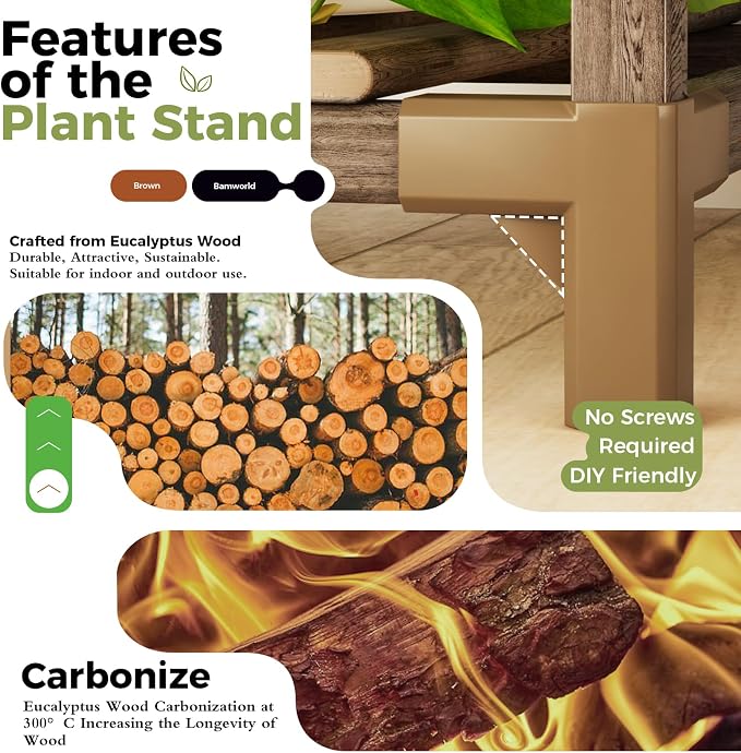 Bamworld Plant Stand with Grow Lights - Image 8