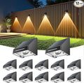 LETMY Solar Fence Lights Outdoor 12 Pack by Letmy