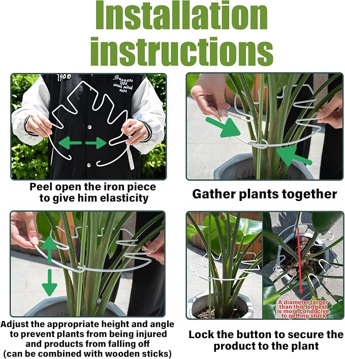 5PCS Monstera Plant Stem Support White - Image 2