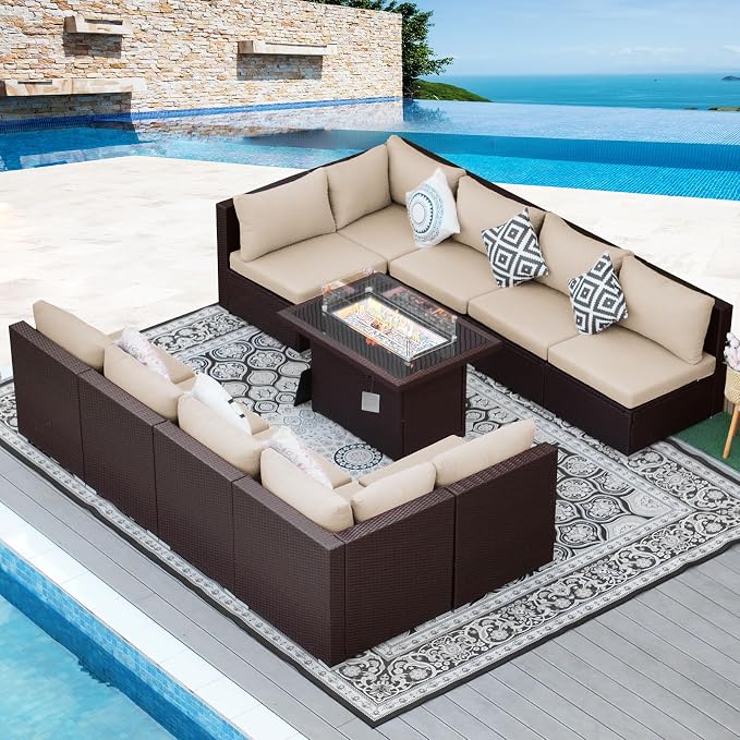 NICESOUL 11 Piece Outdoor Furniture Set - Image 3