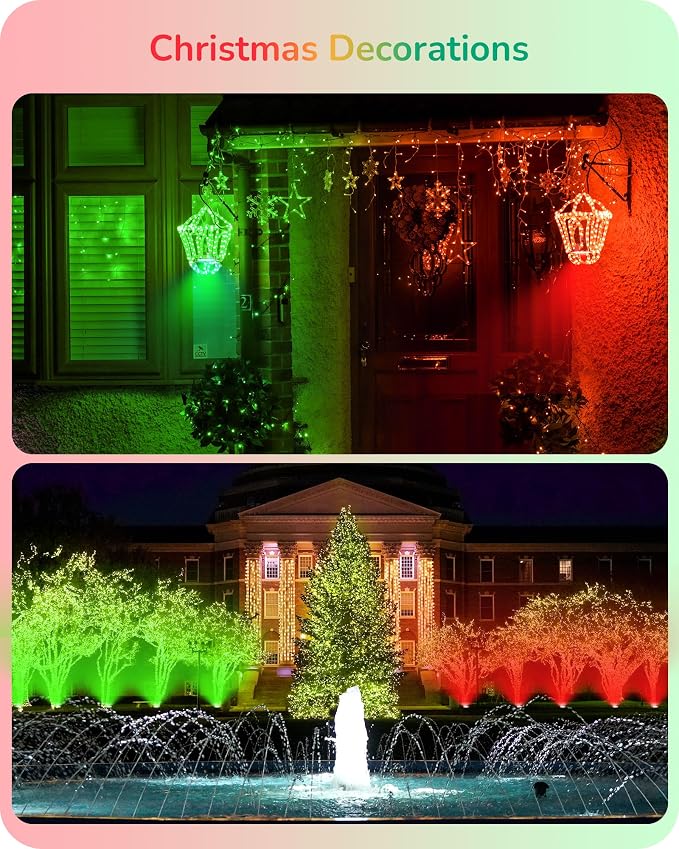 EDISHINE St.Patrick's Day/Easter Decorations PAR38 Red & Green LED Flood Light - Image 2