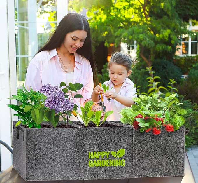 Fabric Grow Bags, Fabric Plant Pots Planter Indoor Outdoor, 3 sq. ft. - Image 2