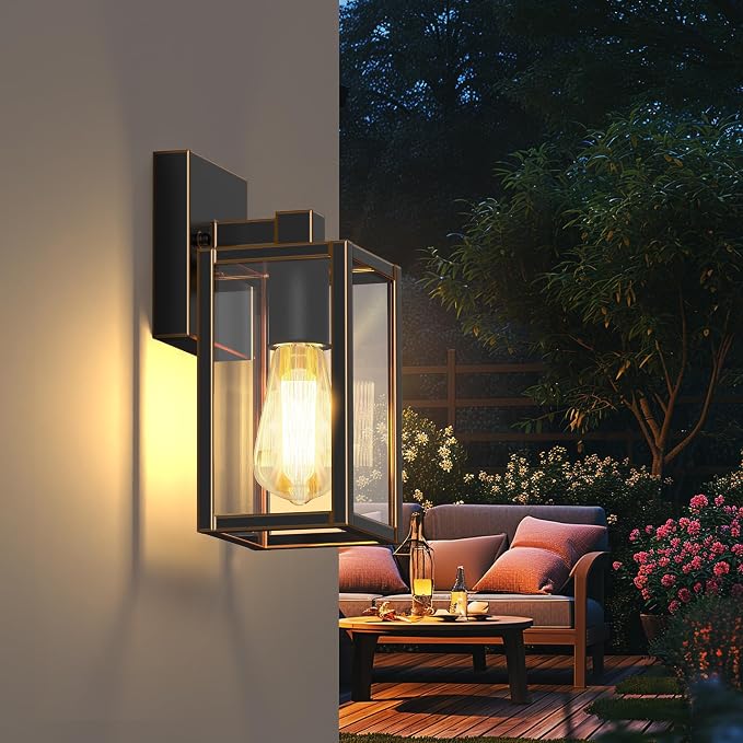 WIHTU Outdoor Lights for House, LED Exterior Front Porch Light Fixtures for - Image 8