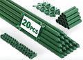 Garden Stakes 20 Pack, 16 Inch Plastic Coated Metal Tomato Stakes, DIY 4ft 5ft by Tegarbed