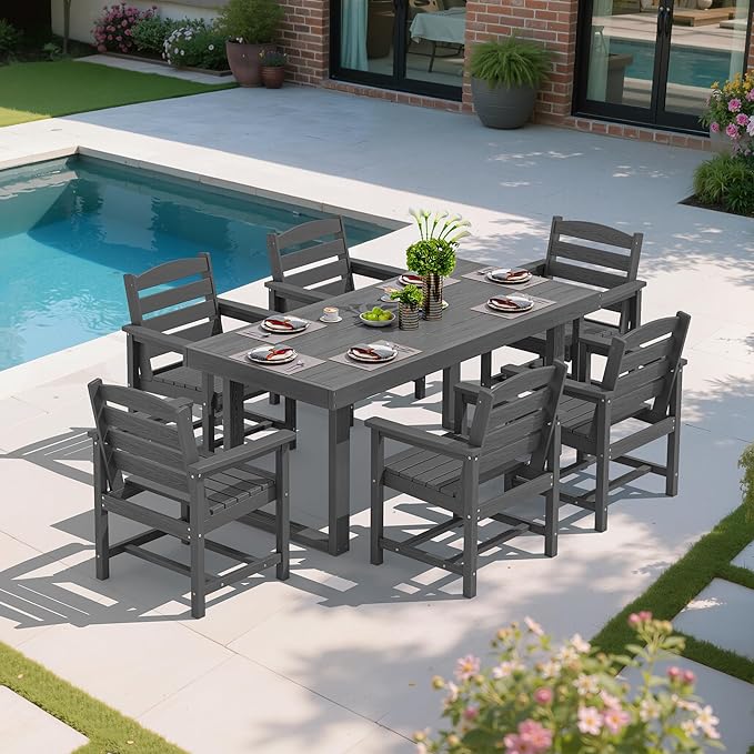 SERWALL HDPE Outdoor Dining Set - Image 7