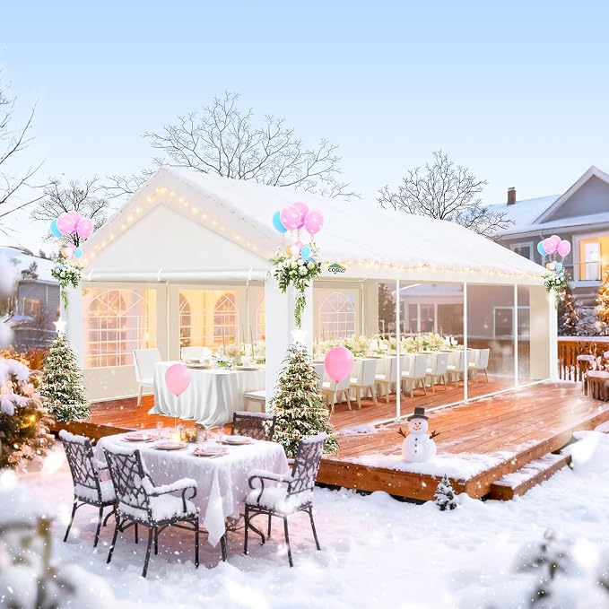 COBIZI 13x26 Party Tent Heavy Duty, Large Outdoor Wedding Tents - Image 9