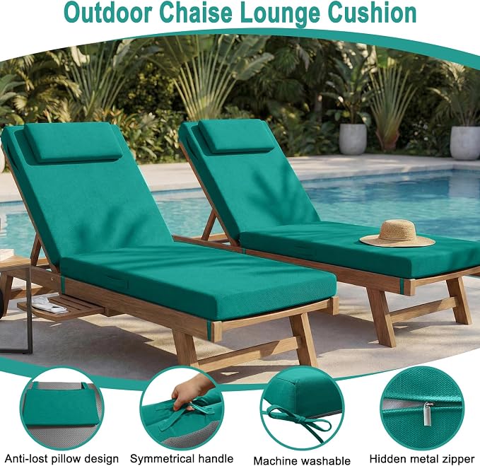 Outdoor Lounge Chair mat, 71 inches x 21 inches, Waterproof Chaise Lounge - Image 5