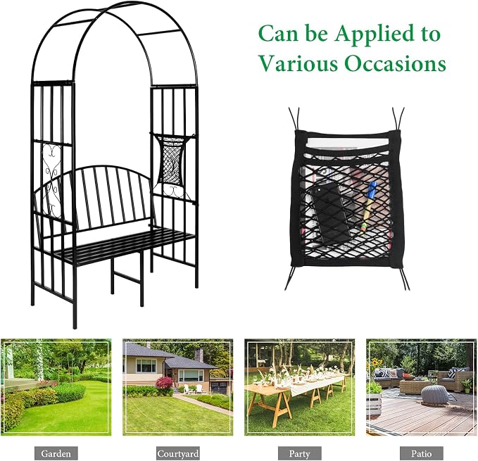 Garden Arch Heavy Duty Arbor - Image 7