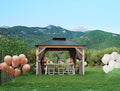 GarveeLife Hardtop Wood Gazebo 10 ft x10 ft by GarveeLife