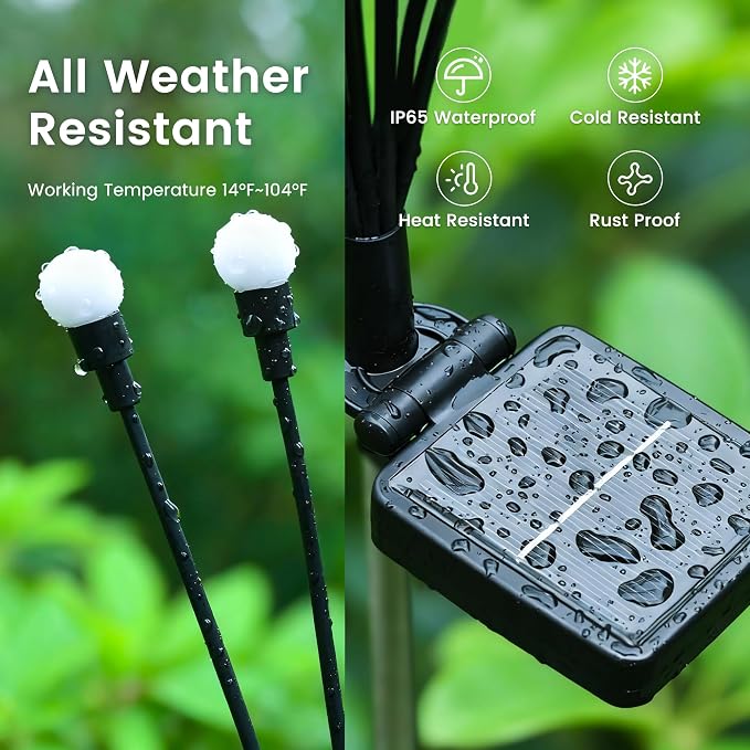 Solar Christmas Decorations, 120 LED Firefly Solar Christmas Lights Outdoor - Image 4