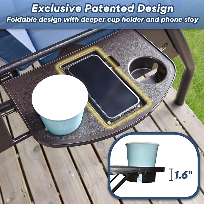 3 Seat Outdoor Porch Patio Swing - Image 4