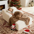 45'' Chaise Lounge Chair Indoor, Corduroy Upholstered Boneless Sofa Bed by sonovafurn