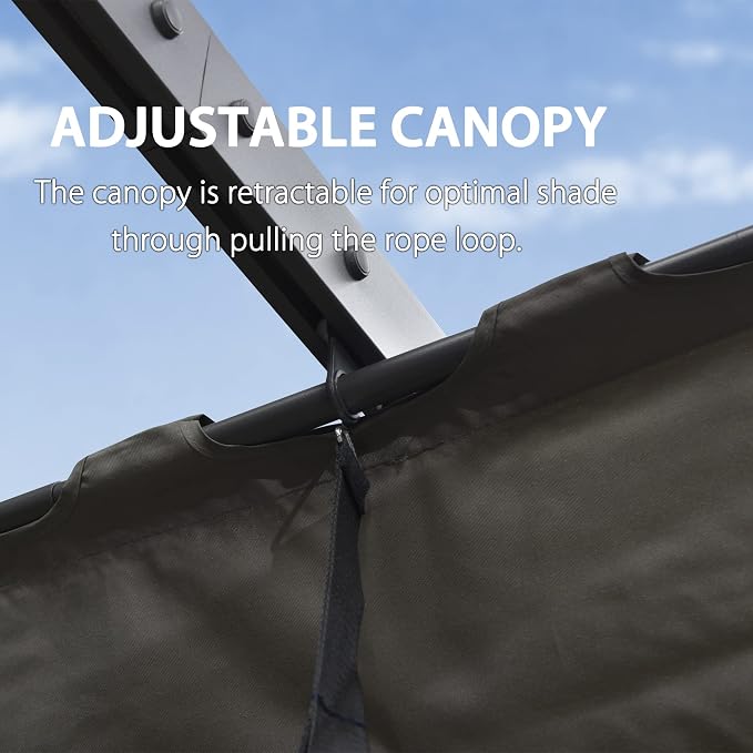 PURPLE LEAF 11' X 13' Outdoor Pergola - Image 6