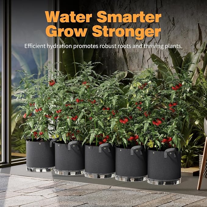 Self-Watering Grow Bags, for Low Stress Plant Training Fruits, Vegetables - Image 7
