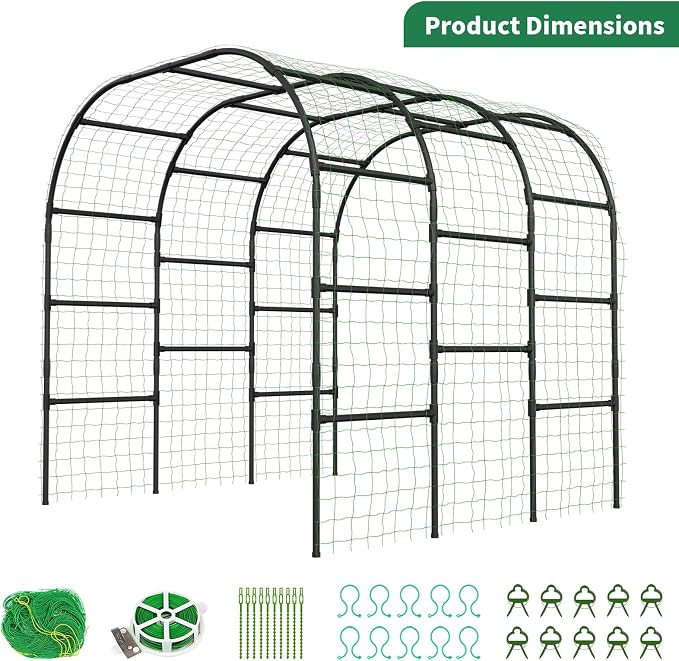 SUNYRISY Garden Arch Trellis for Climbing Plants Outdoor - Image 9
