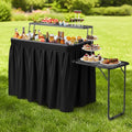 VINGLI Ice Table with Extra Storage Shelf, Side Table, Portasble Cooler Side by VINGLI