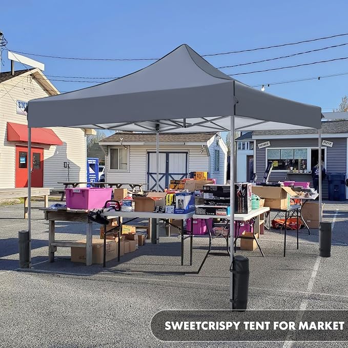 OLIXIS 10x10 Ft Pop Up Canopy Tent, Waterproof Portable Outdoor Shade Canopy - Image 6