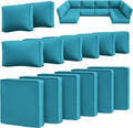14 Pcs Outdoor Cushion Slipcovers Patio Cushion Covers Replacement Waterproof by Snubbull