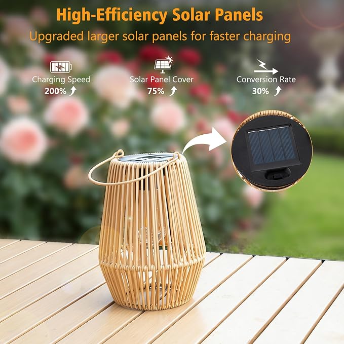 Solar Lanterns Outdoor Waterproof, Hanging Solar Lanterns Outdoor Gifts - Image 2