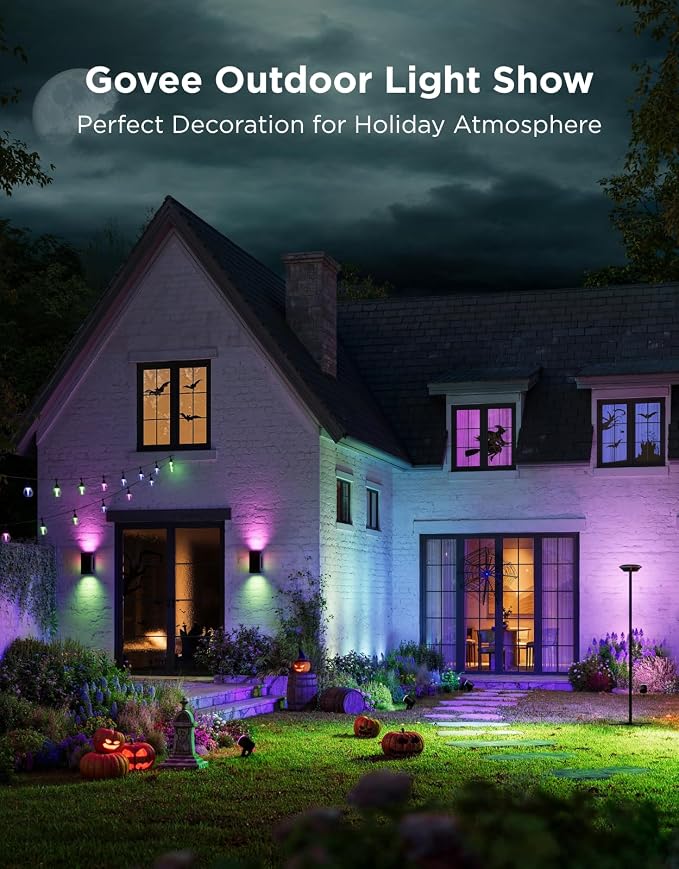 Govee Outdoor UpDown Wall Light, 1 Pack, 1200LM RGBICWW Smart Porch Lights - Image 9