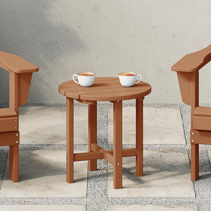WestinTrends Dylan Adirondack Round Outdoor Side Table - Image 2