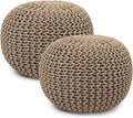 REDEARTH · Round Pouf Ottoman by REDEARTH