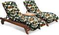 Chaise Lounge Cushions Outdoor Set of 2, 74.4 x 22 x 4.7 Inches Thickened by Tycdiose