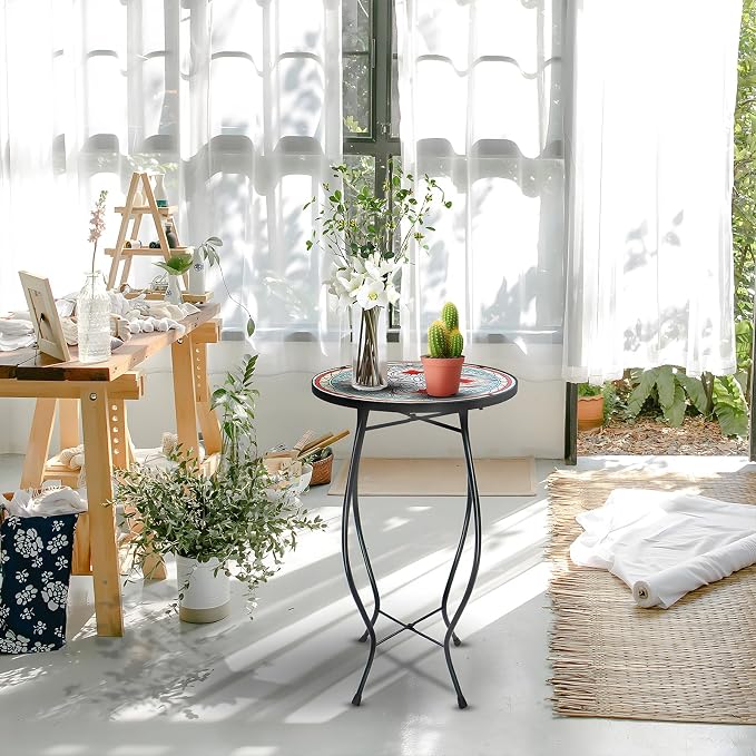 14 Inch Small Outdoor Side Table - Image 5