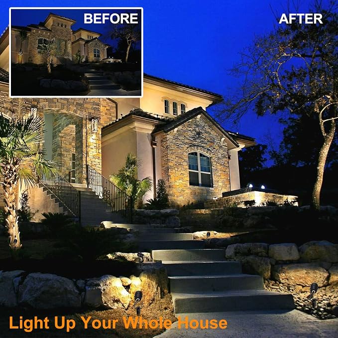 ECOWHO Low Voltage Landscape Lighting, 12V Outdoor Landscape Lights LED Spot - Image 8