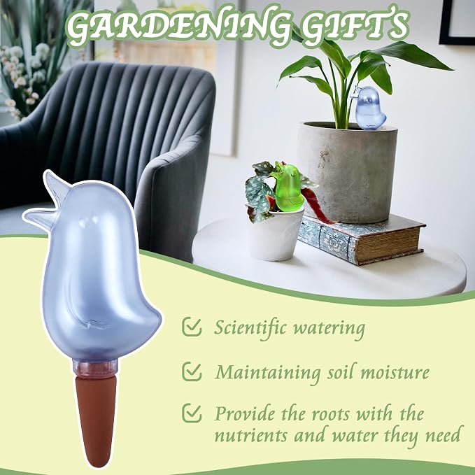 4 Pack Self Watering Spikes, Indoor Plant Watering Globes, Bird Shape Automatic - Image 5