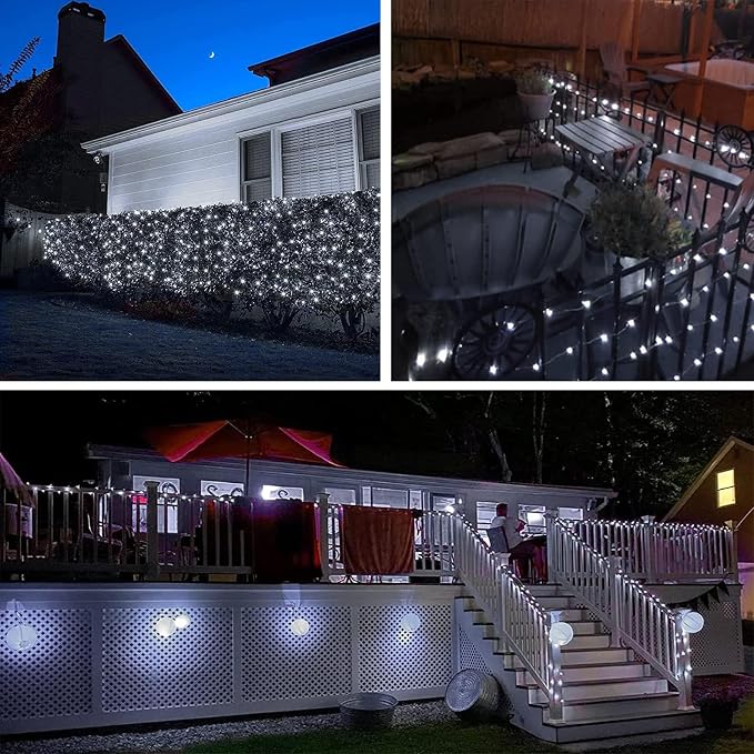 6 Pack Solar String Lights Outdoor, Extra-Long 600LED Solar Fairy Lights - Image 6