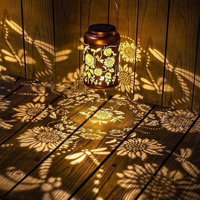 Sunflower Solar Lanterns Outdoor Waterproof Hanging Solar Lights, Birthday Gifts - Image 2