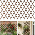 Expandable Garden Trellis, Wooden Lattice Fence Wall Panel Lattice Panels by Tilinyanone