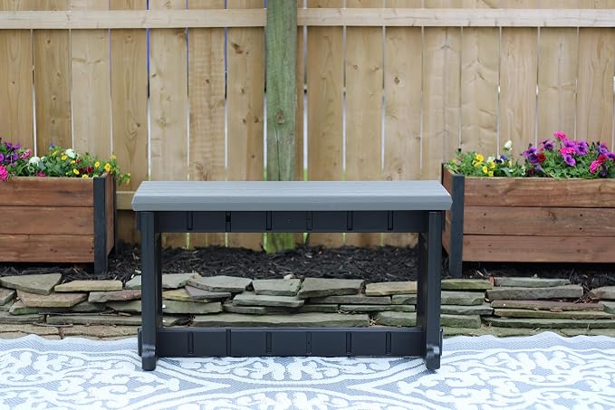 Bench, Deep Grey Top with Black Sides, 1 Pack - Image 2