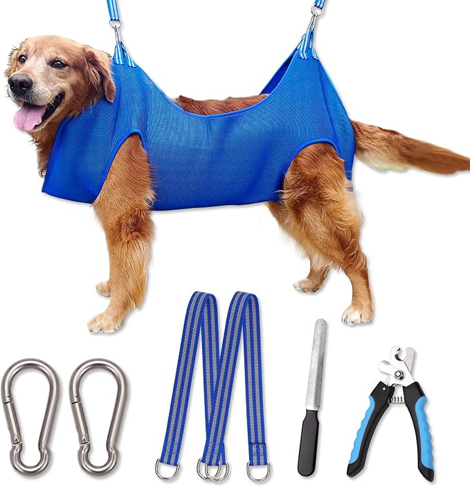 10 in 1 Pet Grooming Hammock Harness by Kkiimatt