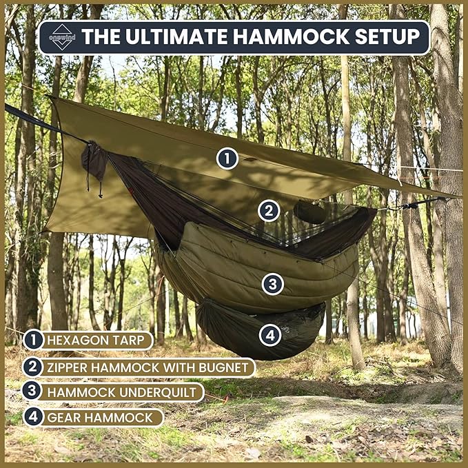 Onewind 11ft Camping Hammock - Image 6