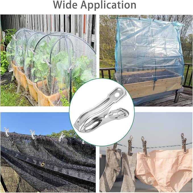 20 Pcs 2inches Gardening Clips for Netting, Have a Strong Grip of Metal Clips - Image 2