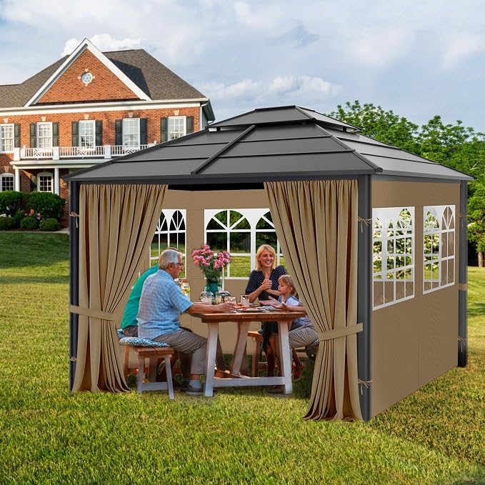 Gazebo Privacy Curtains 10' x 12' - Image 2